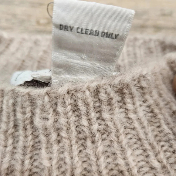 VINTAGE 90'S MICHELLE STUART Hand knit Wool Blend Sweater, US Women's L - Picture 8 of 9